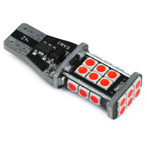 Auto-LED-Lampe T15 W16W 24 SMD 2835 CANBUS ROT