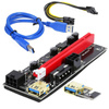 Riser 009S Gold | Hochwertiger PCI-E Riser | Grafikkartenerweiterung Adapterkarte mit Stromversorgung USB 3.0-Kabe und 6PIN SATA Stromkabel