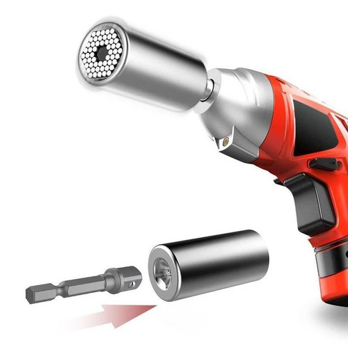 Steckschlüssel Universal 7–19 mm | Gewinde 1/4"–3/4" | JX-TS-02