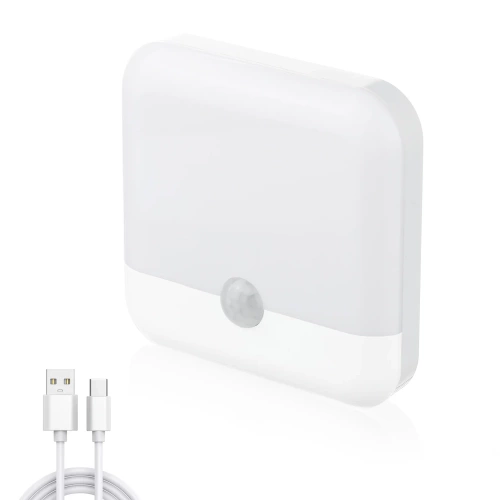 Möbelbeleuchtung mit Bewegungssensor | Kabellose Dämmerungssensorlampe | Magnetische Nachtlichtlampe mit integriertem Akku | C4765-WEISS
