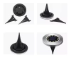 Solar Bodenleuchte, Gartenleuchte, Einbaustrahler | 16 LED | Edelstahl | ⌀ 11,5cm | YNG-16LED-WC
