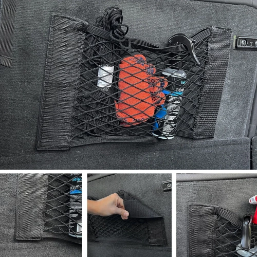 Netztasche für den Kofferraum | Universeller Organizer | Klettverschluss-Tasche | CWD-40*25CM-B