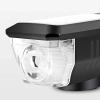  Solar-Fahrradlicht mit leistungsstarker 350lm LED, 120dB Hupe und USB/Solar-Aufladung | Fahrradlichter mit Hupe | QX-LY-17
