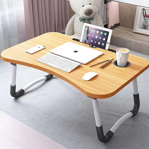 Laptopunterlage | Klappbarer Frühstückstisch | Betttablett | LFD-6040-WOOD