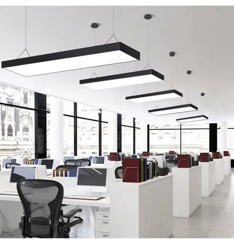 Modern Deckenleuchte 50W Aluminium LED Panel | 120x30 cm Bürolampe