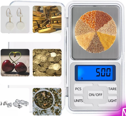 Taschenwaage für Schmuck | digitale Präzisionswaage | DH-68B-500g