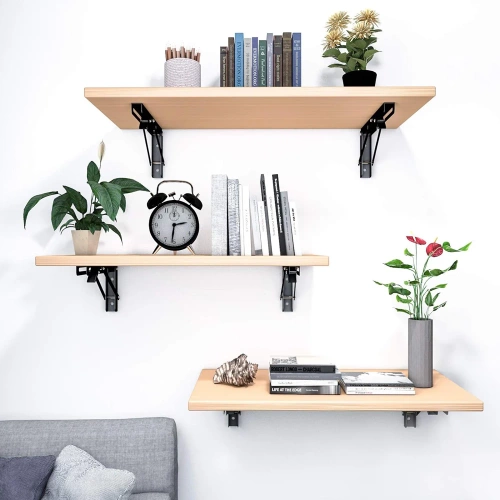 Klappbare Regalhalterungen | Klappbare Regalträger | FB-A30CM-BLACK | Regalhalterung