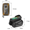Fahrradrahmentasche | Touchscreen Handyhülle | wasserdichte Fahrrad-EVA-Tasche | Fahrrad Organizer 464-OPP