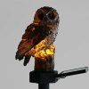 Solar-Gartenlampe LED Eule | 42 cm, 600 mAh | FLD-18-BROWN