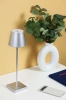 Tischlampe mit eingebautem Akku | Berührungsempfindliche Nachttischlampe | HJA18-SILVER