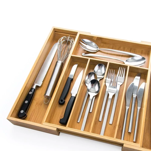 Ausklappbarer Bambusbesteck-Organizer | RSD-768