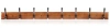 Holzkleiderbügel | Wandgarderobe | Kleiderbügel mit 16 Haken | HG-80CM-WOOD