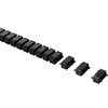 Kabel- und Drahtabdeckung 1,3m | Vertikaler Kabelkanal | Schwarz | QN-1501