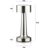 Kabellose Tischlampe | Berührungsaktive Nachtlampe mit einstellbarer Lichtfarbe | USB-Lampe | HJA10-SILVER