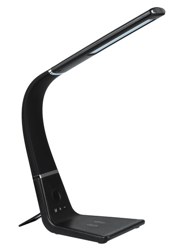 LED-Schreibtischlampe | Qi-Induktionsladegerät | Flexibler Arm | Zusätzlicher USB-Anschluss | MT-603