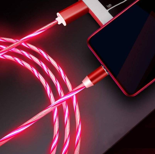 3-in-1 2M | Leuchtendes magnetisches Ladekabel für Telefon mit 3 Anschlüssen | AM67