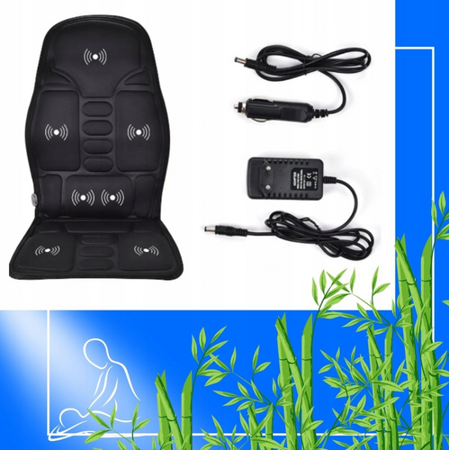 Massageauflage | universell, Heizfunktion, für Auto geeignet | schwarz | DZC-011-BLACK