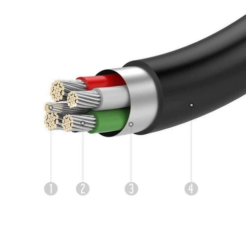 USB-Kabel zur Stromversorgung von Geräten und Datentransfer | UM-5P-1M-Schwarz