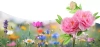 Solarblume | Solar-LED-Gartenlaterne Peonia in Rosa | 80 cm, 600 mAh | FLD-10-PINK