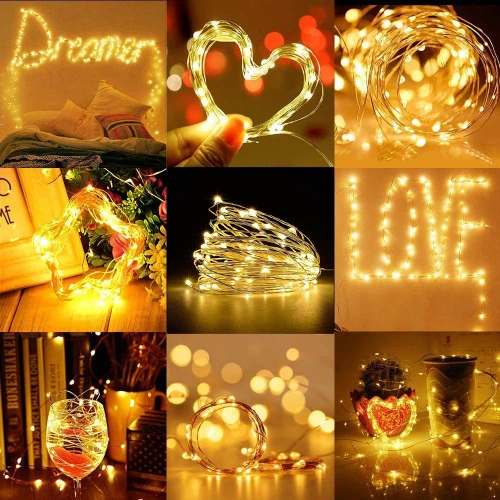 LED-Girlande solar | 200 LEDs, 20 m | warmweiß | FLD-200LED-WW