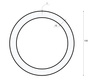 Deckenpendelleuchte LED 60W | rund | Aluminium | flimmerfrei | Φ100x6 | LPL-004