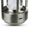 Camping-Tischlampe LED mit eingebautem 2000mAh Akku und Touchpanel | 3 Helligkeitsstufen, dimmbar | Silber | HJA27