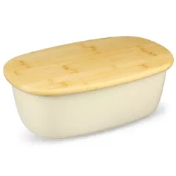 Brotbox | Aufbewahrungsbehälter für Brot und Brötchen mit Schneidebrett | FC-B215