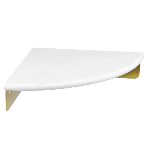 Eckregal Badezimmer | Marmor Kosmetikregal | TBD-211-WEISS