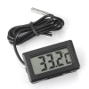 Digitales Thermometer | Mini-Messgerät mit wasserdichter Sonde | KTM-050-SCHWARZ