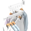Klappbarer Kleiderständer | Faltbarer Wäscheständer | Wandhakenleiste | LYJ-T90-WEISS