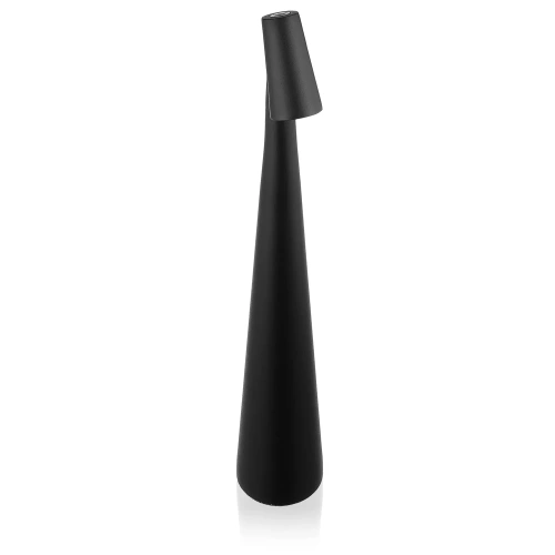 Kabellose Nachttischlampe mit eingebautem Akku | Lampe mit Touch-Steuerung | HMS-355-SCHWARZ | Tischlampe 33,5 cm