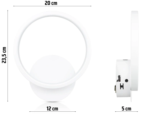 Runde Wandlampe | Minimalistische Wandleuchte | YG-W005-W