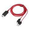 Adapter Micro-USB 11pin - HDMI | MHL | FullHD 1080p | 1,8m | HTM-2M