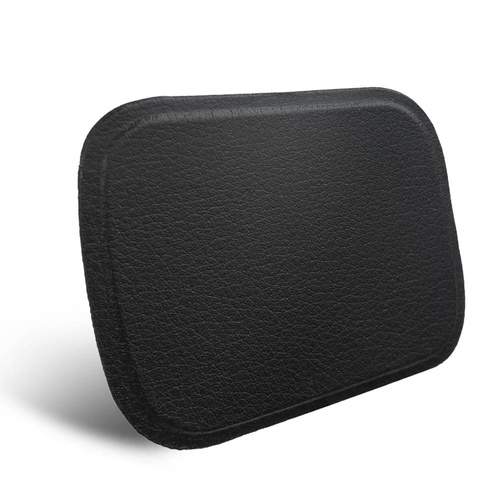 Magnetische Handy-Halterungsplatten Set | 2 Stück (rund + rechteckig) | schwarz Kunstleder