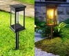2x Solar-Gartenlampe LED | Elegante Säule 60 cm | HK-115A