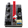 Riser 009S Gold | Hochwertiger PCI-E Riser | Grafikkartenerweiterung Adapterkarte mit Stromversorgung USB 3.0-Kabe und 6PIN SATA Stromkabel