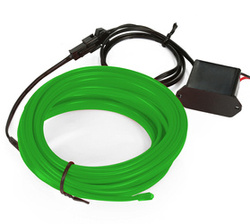 EL-Draht Set | 4 m | grün | mit separatem 12 V Inverter