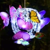Solar-Gartenlampe LED Schmetterling Kugel hängend | 52 cm, 600 mAh | FLD-06-C