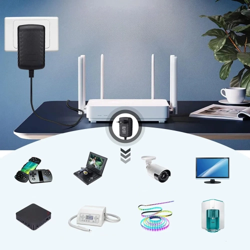 Netzadapter | Netzteil DC/AC | Universal-Ladegerät | JCY12200-SCHWARZ