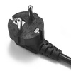 Netzkabel 220-250V | Cloverleaf-Anschluss | PC-1.5-1.5M-Schwarz