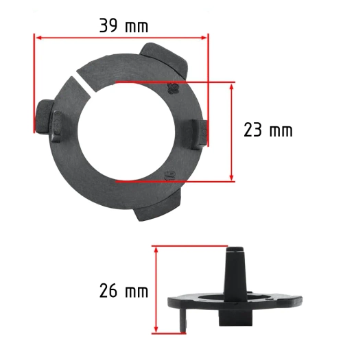 Adapter zur Befestigung von LED-Lampen oder HID-Lampen | VW Tiguan, Touran, Golf 7, Scirocco, Sharan, Multivan, New Lavida, Lamando | TK-113