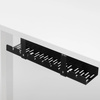 Kabel-Organizer für Schreibtischunterbau 50 cm | Korb, Führung, Halterung | Schwarz | CWT-O1