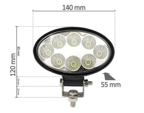 Arbeitsleuchte 24W Ellipse | WL5024-Flood