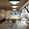 Deckenleuchte hängendes LED 60W | voll dreieckig | Aluminium | Blendfreie CCD | Φ80x6 | LPL-007