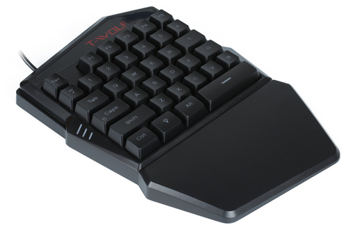 Gaming-Set mit RGB-LED-Beleuchtung, Einhand-Tastatur und Maus, Keypad | TF900
