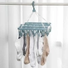 Hängender Wäscheständer für Kleidung, Unterwäsche und Socken | Wäscheständer für Unterwäsche | 32 Clips | SDC-D032-BLUE