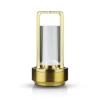 Camping-Tischlampe mit eingebautem 2000mAh Akku und Touchpanel | 3 Helligkeitsstufen, dimmbar | Gold | HJA27