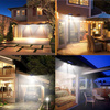 Solar-LED-Lampe mit Bewegungs- und Dämmerungssensor IP65 | 171 LED-COB-Lampen | IR-Fernbedienung | LD-171COB