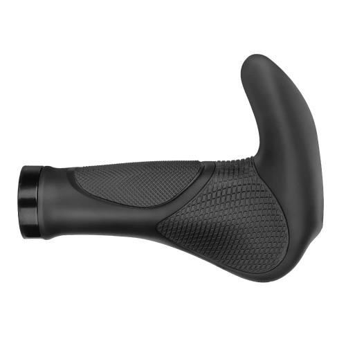 Fahrradgriffe ergonomisch mit Hörnchen | rutschfeste Lenkergriffe | MTB, Trekking | BHD-233-BK