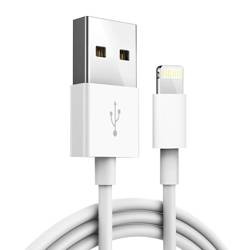 Zertifiziertes iPhone-Kabel | 1M | MFI | 18W | MFI-01-1M-Lightning-Weiß
